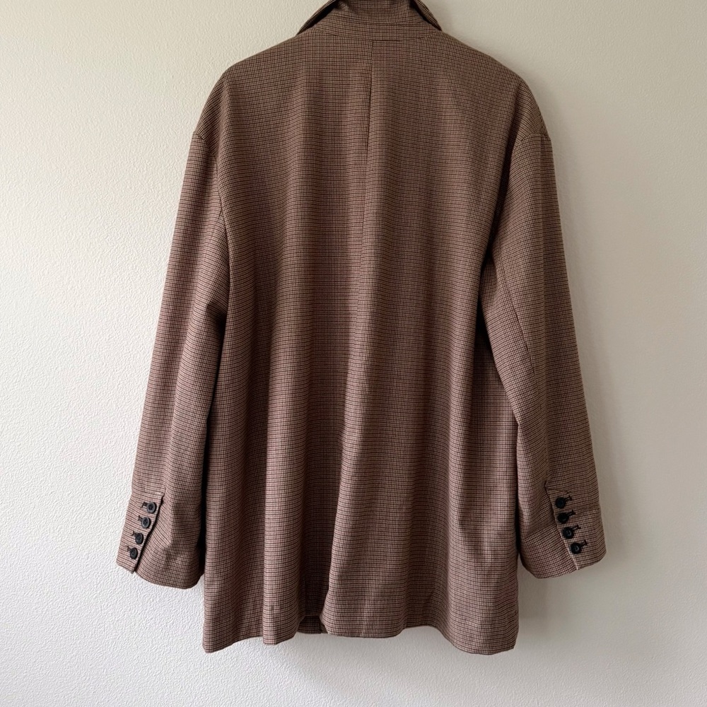 Free People Oversized Reggie Blazer in Ginger Combo Size L - Picture 7 of 15